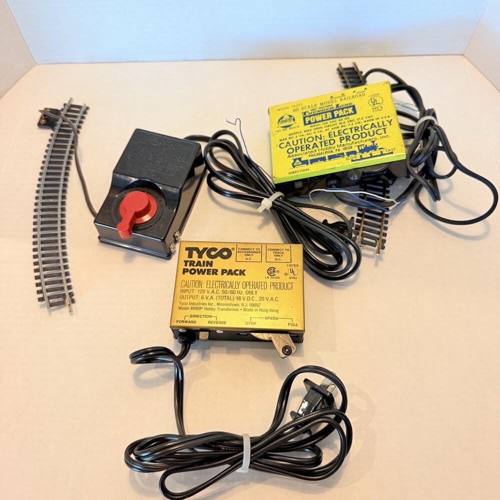 Lot of 3 Vintage Model Train Transformers Tyco AHM Vintage Railroad Untested